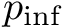$ p_{\inf} $