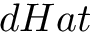 $ dHat $