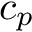 $ c_p $