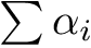 $\sum \alpha_i$
