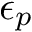 $ \epsilon_p $