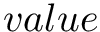 $ value $