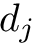 $ d_j $