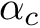 $ \alpha_c $