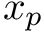 $ x_p $