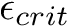 $ \epsilon_{crit} $