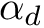 $ \alpha_d $