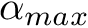 $ \alpha_{max} $
