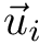 $ \vec{u}_i $