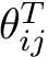 $ \theta_{ij}^{T} $