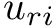 $ u_{ri} $