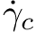 $ \dot{\gamma}_c $