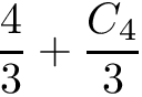 \[ \frac{4}{3} + \frac{C_4}{3} \]