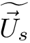 $ \dwea{\vec{U}_{s}} $