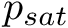 $ p_{sat} $