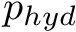 $ p_{hyd} $