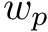 $ w_p $